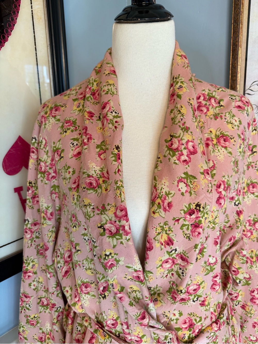 April Cornell Elizabeth's Garden Dressing Gown Sz XXL - Picture 4 of 10